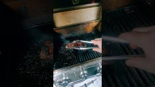 A NY Strip in a Blizzard  Perfectly cooked steak HappyEating Grilling StripSteak NY Blizzard [upl. by Nwhas]