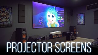 Choosing A Projector Screen  Everything You Need To Know [upl. by Kerge]