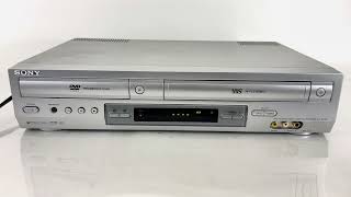 Sony SLVD300P DVD VCR Combo Player VHS Recorder 4 Head [upl. by Oninotna]