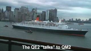 QE2 Final Transatlantic sailing As viewed from my balcony on the QM2 16th October 2008 [upl. by Nodmac551]