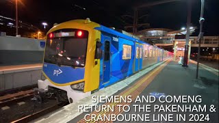 Siemens And Comeng Return To The Pakenham amp Cranbourne Line In 2024 [upl. by Reichert812]