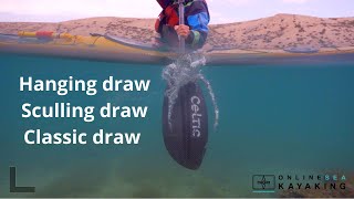 Moving sideways in a kayak  Sculling Draw  Hanging Draw and Classic Draw strokes [upl. by Nicolau]