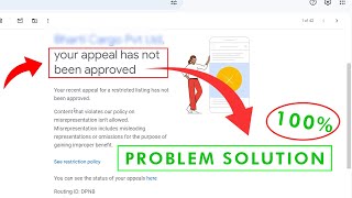 Google Business Profile Suspended your appeal has not been approved [upl. by Aileve672]