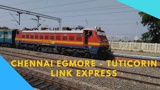 16129  Chennai Egmore  Tuticorin Link Express  High Speed  Power Locomotive [upl. by Atiz]