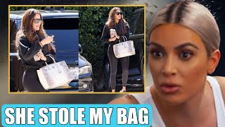 SHE STOLE IT Kim Kardashian UPSETS As Khloe Seen With Her MISSING BAG [upl. by Yltneb]