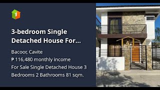 3bedroom Single Detached House For Sale in Bacoor Cavite [upl. by Dardani670]