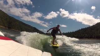 2012 Tige Z3  Final Wakesurf Ballast Test [upl. by Nevah]