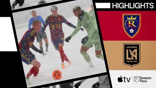 Real Salt Lake vs LAFC  Snow Goals in Winter Wonderland  Full Match Highlights [upl. by Ruddie]