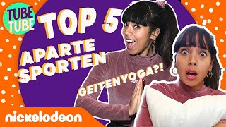 GEKKE sporten Top 5 😲 Top 5  Nickelodeon Nederlands [upl. by Narret]