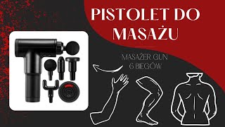 Pistolet do masażu GUN Masażer Wibracyjny 6 biegów 24W [upl. by Masera]