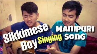 Sikkimese Boy Singing Manipuri Song [upl. by Goeselt]