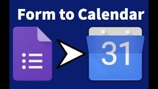 Form to Calendar  create an event from form submission automatically [upl. by Narhem443]