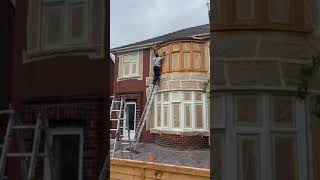 Spraying upvc windows [upl. by Desta]