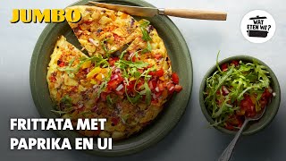 Wat eten we Frittata met paprika en ui [upl. by Alviani200]