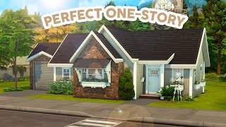 Perfect 1Story Home  The Sims 4 Speed Build [upl. by Evangelin366]