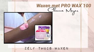 Hoe je zelf thuis kan waxen met de pro wax 100  Werkt het Lets see [upl. by Erodroeht]