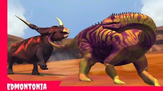 Styracosaurus VS Isanosaurus Prehistoric Battle s1 ep1 [upl. by Iarised936]