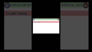 LTO EXAM REVIEWER FOR PROFESSIONAL DRIVERS LICENSE PART 882 [upl. by Petras]