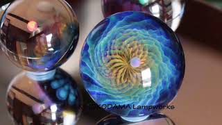 Reticello Marble rtm13 glass marbles by KINOKODAMA [upl. by Tjaden]