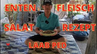 Entenfleisch Salat  REZEPT  Laab Ped  ลาบเป็ด  Thai Food  Thai Essen  Thai Menu [upl. by Sly184]