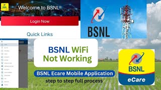 Bsnl WIFI Internet Not Working Bsnl Internet Problem [upl. by Radmilla30]