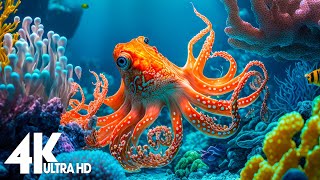 24 HOURS of 4K Underwater Wonders  Relaxing Music  The Best 4K Sea Animals for Relaxation [upl. by Steen]