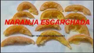 NARANJAS ESCARCHADAS FACIL CON DOS INGREDIENTES [upl. by Ariamoy]