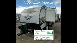 2019 Shockwave 24QSGMX Toy Hauler travel trailer [upl. by Maxey228]