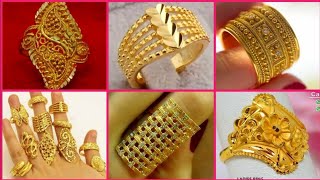 Latest gold ring design Engagement ring desing for girls সোনার আংটির ডিজাইন সোনার রিং ডিজাইন 2021 [upl. by Takken54]