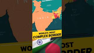 Part1 🚫😯Worlds Only 3️⃣rd Order Enclave shorts india bangladesh map problem border gk [upl. by Adnaloy735]