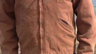 J97 Carhartt Sandstone Detroit Jacket  Getzscom [upl. by Ezarras]