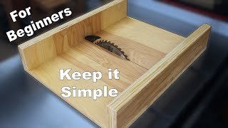 Simple Table Saw Crosscut Sled for Beginners [upl. by Eidnas]