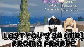 Frappé  Promotion to Staff Assistant MR lcstyou [upl. by Dayle971]