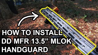 How to Install DD MFR 135quot MLOK Handguard for Airsoft  DIY Tutorial [upl. by Yttam]