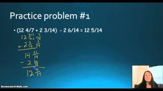 Envision math lesson 106 More adding and subtracting mixed numbers [upl. by Oisor]