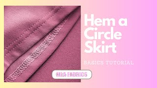 Hem a Circle Skirt on a Coverstitch [upl. by Tierell]