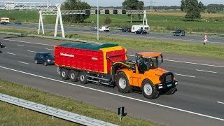 Hovertrack Luctor 544 Schuitemaker Rapide 8400 RS op de snelweg Trekkerweb Agritechnica [upl. by Leonidas]