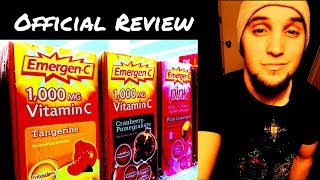 EmergenC Review  Super Orange  1000mg Vitamin C Dietary Supplement [upl. by Nisa973]