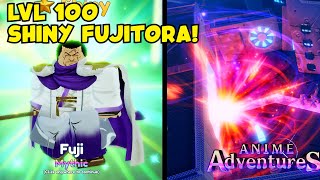 LVL 100 SHINY FUJITORA SHOWCASE IN ANIME ADVENTURES [upl. by Jamieson]