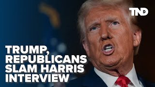 Trump other Republicans slam Harriss interview for defending Bidens fitness for office [upl. by Ellenrahs]