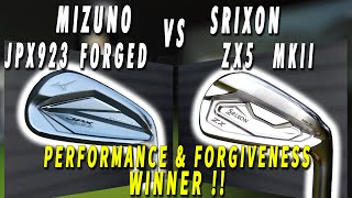 Mizuno JPX923 Forged vs Srixon ZX5 MKII Performance and Forgiveness [upl. by Ventura]