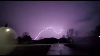 1122024  Severe Thunderstorm Brings 60mph Wind Flooding Rain And Some Lightning [upl. by Enomaj75]