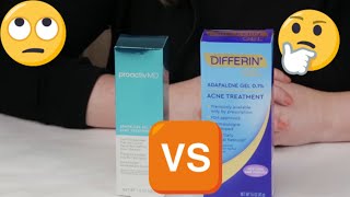 Differin Vs Proactiv MD Adapalene Acne Treatment Gel Review [upl. by Willner]