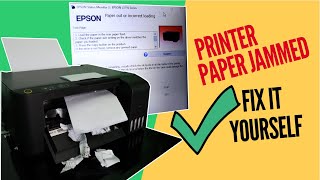 How to FIX Printer Paper Jammed EPSON L3110 [upl. by Nolte]