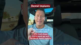 Full Mouth Dental Implants as low as 225 a month per arch with a 675 Credit Score dentalimplants [upl. by Astto]