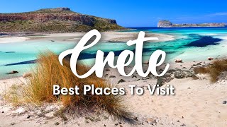 CRETE GREECE  7 Places You Should Visit In Crete [upl. by Sharity]