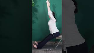 Seated Downward Dog Pose  Chair Yoga For Seniors and Beginners [upl. by Marmawke]