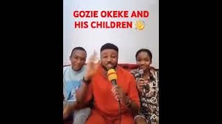 Gozie Okeke Live With His Children Perform Akanchawa dance duet challenge gozieokeke igbomusic [upl. by Nnylireg817]