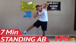 5 Standing Ab Exercises  HASfit Standing Abs Workout  Standing Abdominal Workouts Exercise [upl. by Hassett]