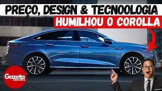 🚨🔥CHERY ARRIZO 8 O SEDAN QUE DÁ UM BANHO NO COROLLA E CUSTA MENOS  GAZETA AUTOMOTIVA🔥🚨 [upl. by Entruoc]